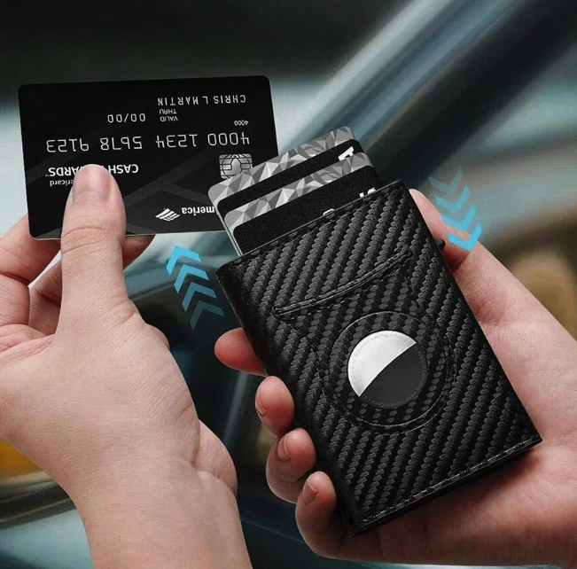 Billetera con bloqueo RFID + Air Tag Xiaomi. Envío gratis a todo Chile!