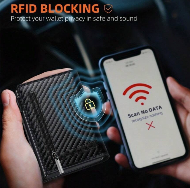 Billetera con bloqueo RFID + Air Tag Xiaomi. Envío gratis a todo Chile!