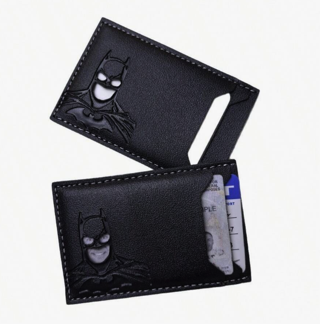 Billetera tarjetero minimalista Batman, Porta documentos, Envío Gratis!