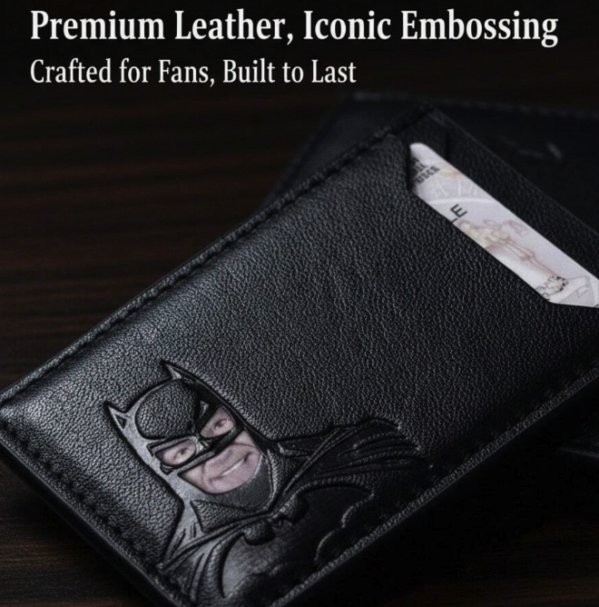 Billetera tarjetero minimalista Batman, Porta documentos, Envío Gratis!
