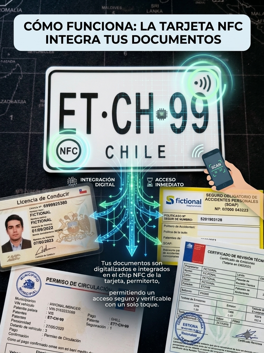 Altoque NFC® | Tarjeta Inteligente para Documentos del Vehículo Toda la documentación de tu vehículo. Envío Gratis!